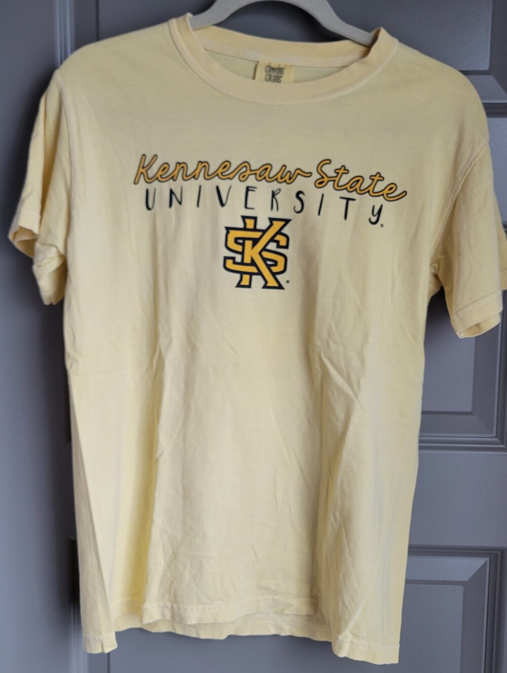 KSU Floral Yellow Tee
